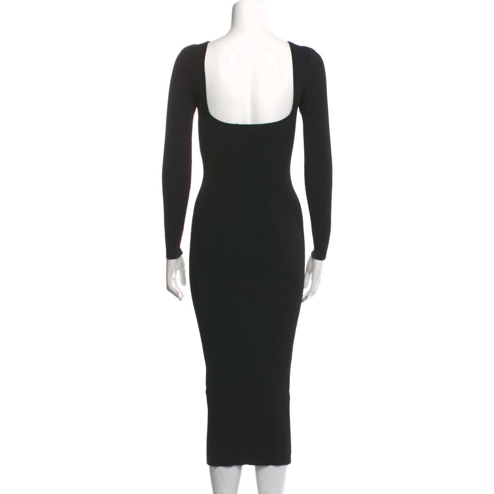 Self Portrait Black Knit Midi Length Dress - Picture 5 of 5